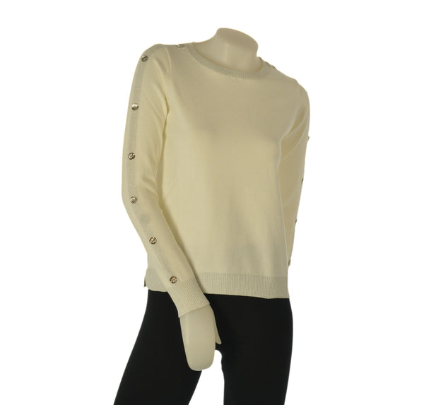 MAGLIONE DONNA GAIA B GIROCOLLO LUREX BOTTONI ART. 330