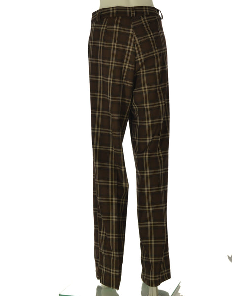 PANTALONE DONNA MATTA BOTTONE ZIP TASCHE PASSANTI SCOZZESI ART.AI910-N
