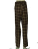 PANTALONE DONNA MATTA BOTTONE ZIP TASCHE PASSANTI SCOZZESI ART.AI910-N