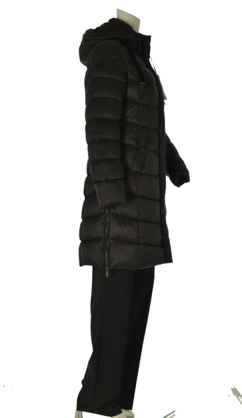 GIACCONE DONNA VIRGINIA BLU LUNGO CAPPUCCIO ZIP BOTTONI IMBOTTITO ART. PRIMIZIA-11L