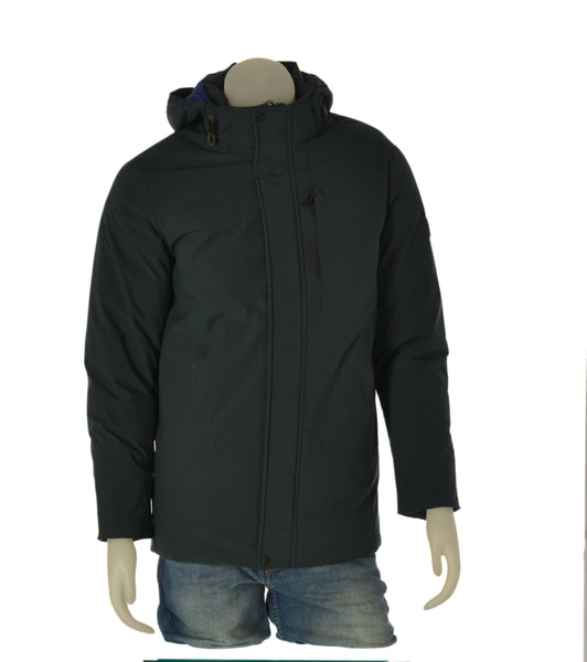 GIUBBINO UOMO SEA BARRIER ZIP BOTTONI TASCHE CAPPUCCIO ANTIVENTO ANTIPIOGGIA ART.LISMORE