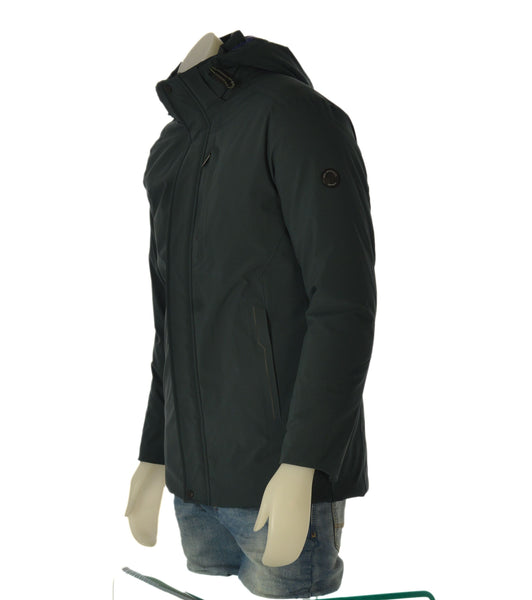 GIUBBINO UOMO SEA BARRIER ZIP BOTTONI TASCHE CAPPUCCIO ANTIVENTO ANTIPIOGGIA ART.LISMORE