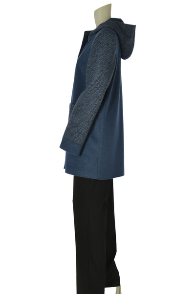 CAPPOTTO DONNA EDAS BOTTONI TASCHE CAPPUCCIO FODERATO ART. CARTELLA