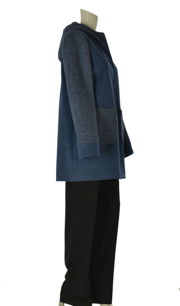 CAPPOTTO DONNA EDAS BOTTONI TASCHE CAPPUCCIO FODERATO ART. CARTELLA