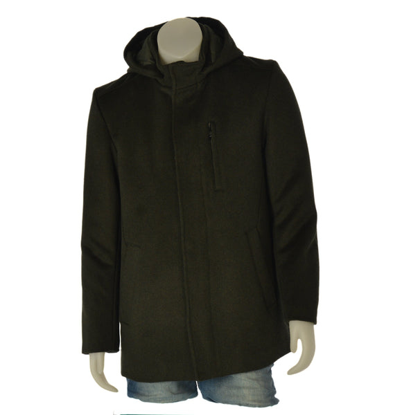 GIACCONE UOMO SEA BARRIER ZIP BOTTONI CAPPUCCIO TASCHE FODERATO ART.KONE-116M