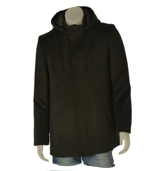 GIACCONE UOMO SEA BARRIER ZIP BOTTONI CAPPUCCIO TASCHE FODERATO ART.KONE-116M