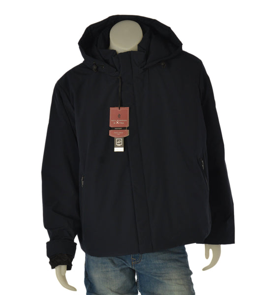 GIACCONE UOMO SEA BARRIER TAGLIE OVER TRAPUNTATO CAPPUCCIO ZIP TASCHE ART. CONF-MESAK-37M