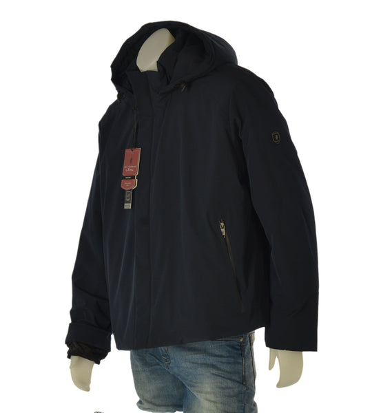 GIACCONE UOMO SEA BARRIER TAGLIE OVER TRAPUNTATO CAPPUCCIO ZIP TASCHE ART. CONF-MESAK-37M