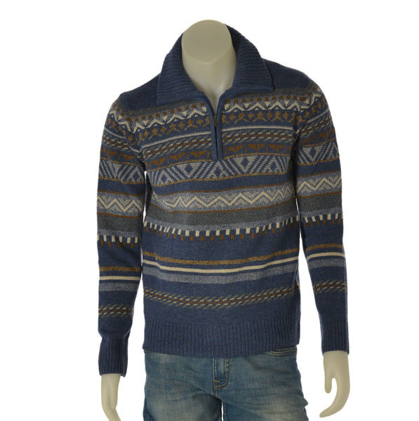MAGLIONE UOMO RE DEL MARE CAMIONISTA ZIP LANA FANTASIA ART. 22.5732