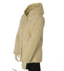 ECOPELLICCIA DONNA VIRGINIA BLU ZIP BOTTONOTASCHE CAPPUCCIO MORBIDA CALDA ART.MIELE