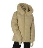 GIACCONE DONNA VIRGINIABLU ZIP TASCHE CAPPUCCIO ECOPELLICCIA LAVORATO ART.VENTO