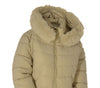 GIACCONE DONNA VIRGINIABLU ZIP TASCHE CAPPUCCIO ECOPELLICCIA LAVORATO ART.VENTO