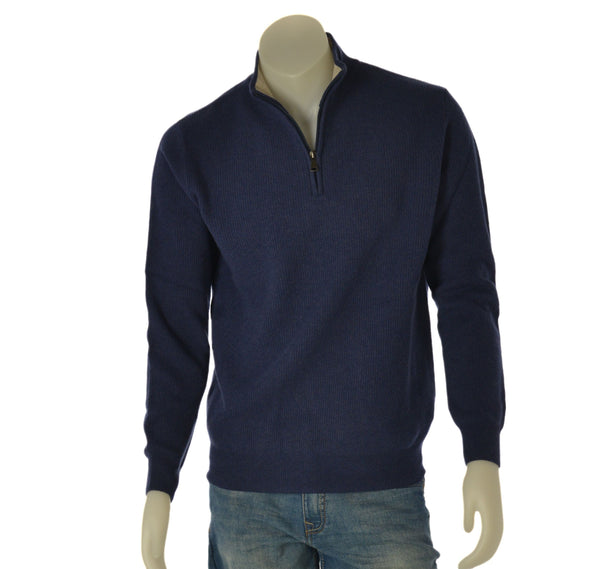 MAGLIONE UOMO SPORTING MARE LUPETTO MEZZA ZIP LANA ART. 2630 40Z