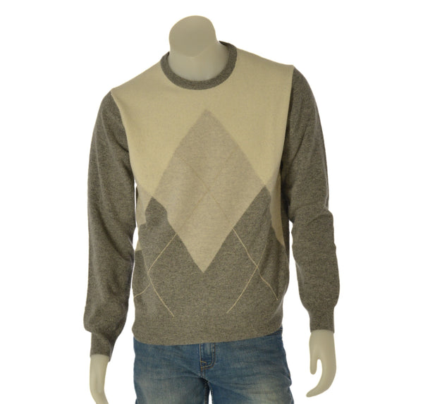 MAGLIONE UOMO SPORTING MARE GIROCOLLO ROMBI LANA ART. 3280 80