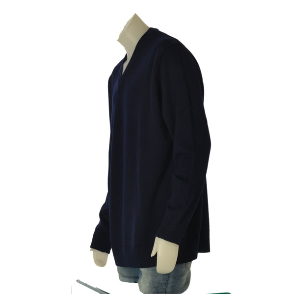 MAGLIONE UOMO RE DEL MARE TAGLIE OVER SCOLLO V LANA ART.120 11X