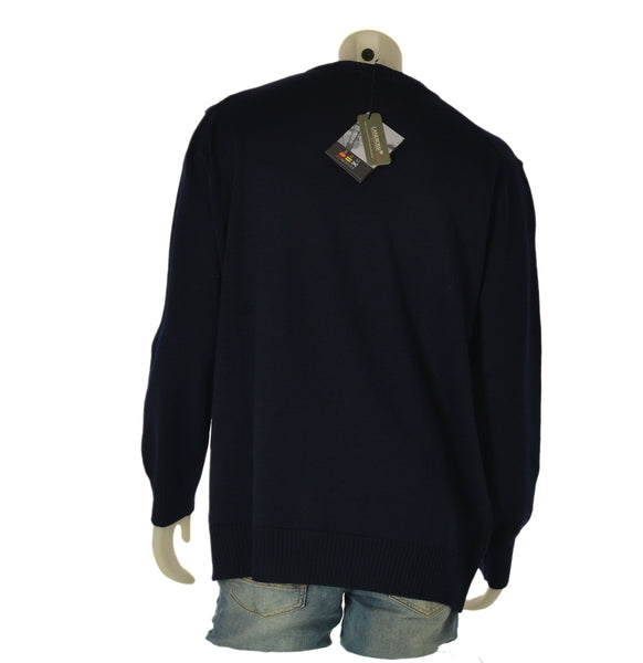 MAGLIONE UOMO RE DEL MARE TAGLIE OVER SCOLLO V LANA ART.120 11X