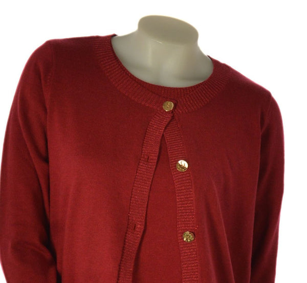 TWINSET DONNA GAIA B GARDIGAN BOTTONI MAGLIA MANICA CORTA  LUREX ART. 329AB