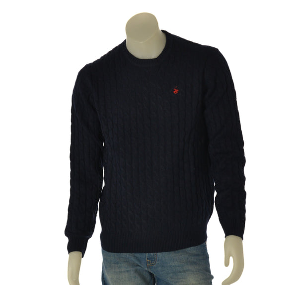 MAGLIONE UOMO BEVERLY HILLS POLO CLUB GIROCOLLOTRECCE ART. M431718