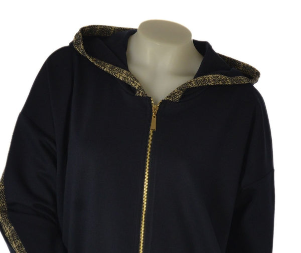 FELPA DONNA ELISA CASTELLI  TAGLIE OVER GARZATA CAPPUCCIO FULL ZIP TASCHE ART. 2005