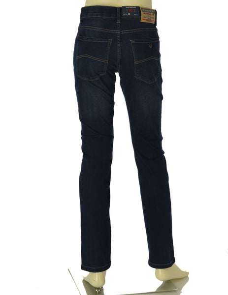 JEANS UOMO WAMPUM ZIP BOTTONE TASCHE TASCHINO SCURO SLIM FIT ART.11333 1/62