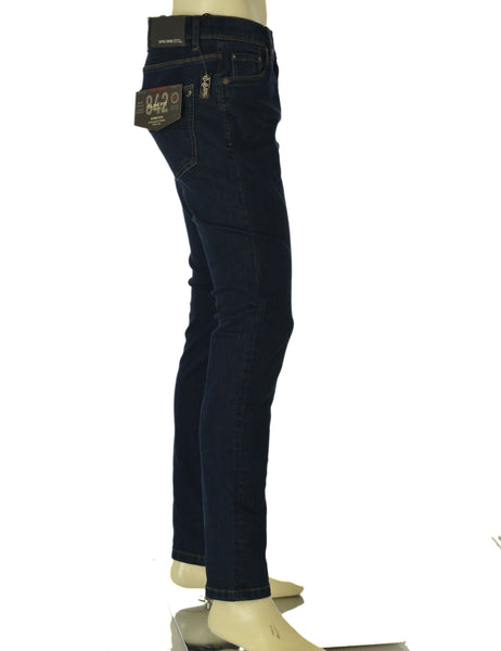 JEANS UOMO WAMPUM ZIP BOTTONE TASCHE TASCHINA SCURO SCHIARITURE SLIM FIT ART.11842 1/61