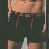 2 BOXER BIPACK BICOLOR UOMO INTIMO SQUADRA CALCIO MILAN HERMET