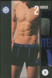 2 BOXER BIPACK BICOLOR UOMO INTIMO SQUADRA CALCIO INTER HERMET