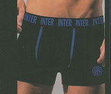 2 BOXER BIPACK BICOLOR UOMO INTIMO SQUADRA CALCIO INTER HERMET