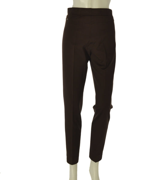 PANTALONI DONNA PERLA PUNTO MILANO ELASTICO SPACCHETTI ART. ILARIA