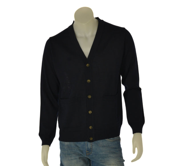 MAGLIONE UOMO ENRICO COVERI CARDIGAN BOTTONI TASCHE ART. EC042