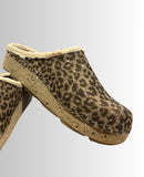 CIABATTE DONNA INBLU ANIMALIE FELTRO BORDO ECO PELLICCIA ART. ED000030