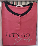 PIGIAMA DONNA NOTTINGHAM INTERLOCK SERAFINO STAMPA RIGHE ART. NPA474-AS