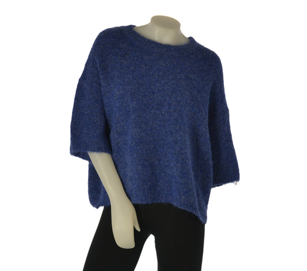 MAGLIONE DONNA MYASTREET AMPIO MANICHE TRE QUARTI MORBIDO ART. AL25179-90