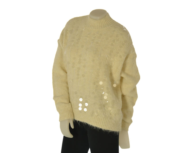 MAGLIONE DONNA MYASTREET AMPIO LUPETTO APPLICAZIONI ART. AL25178-90