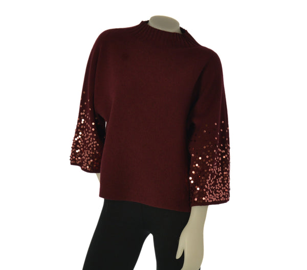 MAGLIONE DONNA MYASTREET AMPIO LUPETTO APPLICAZIONI ART. M25764-90