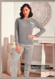 PIGIAMA DONNA NOTTINGHAM JACQUARD SERAFINO POLSINI ART. NPA316-CP