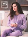 PIGIAMA DONNA ENRICO COVERI PUNTO MILANO SERAFINO TASCHINO POLSINI ART. EP6257