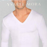 MAGLIA INTIMA UOMO YSABEL MORA SCOLLO V MANICA LUNGA TERMICA  ART.70101