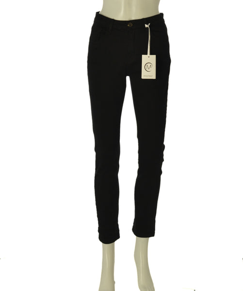 PANTALONI DONNA  MYASTREET CINQUE TASCHE CALDO COTONE ELASTICIZZATO ART. MY9119-90