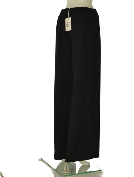 PANTALONI DONNA MYASTREET PALAZZO JERSEY TASCHE ELASTICO ART. LM81055-90