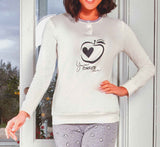 PIGIAMA DONNA NOTTINGHAM CALDO COTONE SERAFINO STAMPA POLSINI ART. NPA471-AS