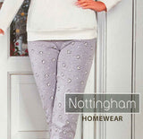 PIGIAMA DONNA NOTTINGHAM CALDO COTONE SERAFINO STAMPA POLSINI ART. NPA471-AS