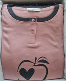 PIGIAMA DONNA NOTTINGHAM CALDO COTONE SERAFINO STAMPA POLSINI ART. NPA471-AS