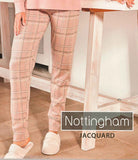 PIGIAMA DONNA NOTTINGAM JACQUARD COLLO ALTO BOTTONI FASCIA POLSINI ART. NPA339-GD