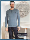 PIGIAMA UOMO NOTTINGHAM SERAFINO POLSINI COTONE INTERLOCK ART. NPA086-VE