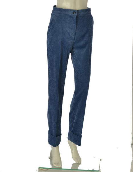 PANTALONE DONNA EDAS VELLUTO COSTINE RISVOLTO TASCHE ART. VOCABOLO