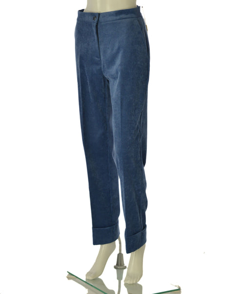 PANTALONE DONNA EDAS VELLUTO COSTINE RISVOLTO TASCHE ART. VOCABOLO