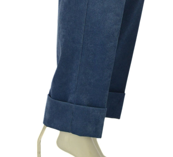 PANTALONE DONNA EDAS VELLUTO COSTINE RISVOLTO TASCHE ART. VOCABOLO