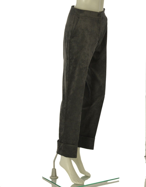 PANTALONE DONNA EDAS VELLUTO COSTINE RISVOLTO TASCHE ART. VOCABOLO