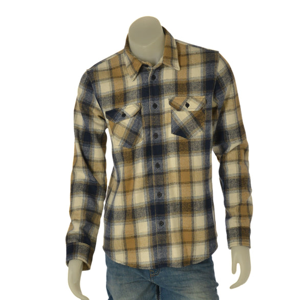 CAMICIA UOMO X-CAPE FLANELLA QUADRI TASCHINI ART. COWANS-25